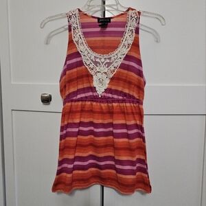 NWOT: Joei & I striped tank top size L